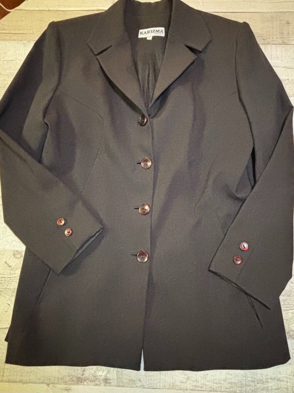 Vintage Women's Karizma Tailored Blazer – Black